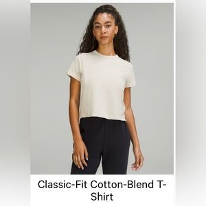 Beige Lululemon cotton tee